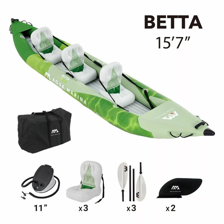 Трехместный надувной каяк Aqua Marina 15'7 Betta-475